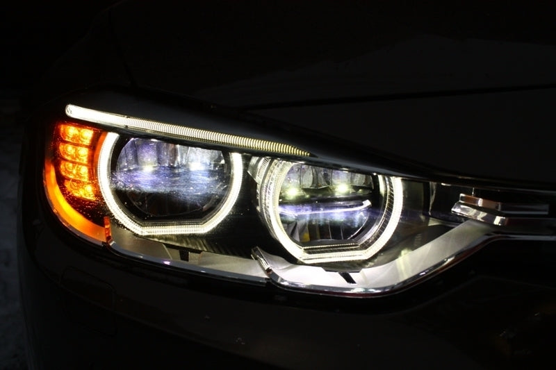 Предна броня за BMW 3 Series F30 F31 (2011-2018) M3 Sport EVO дизайн с Full LED Angel Eyes фарове