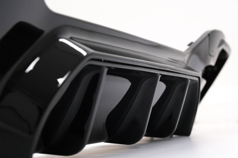 Заден дифузьор за броня с двоен изход за BMW 1 Series F20 F21 LCI (2015-2019) Piano Black