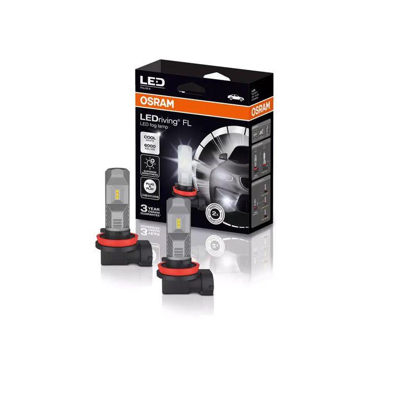 Комплект LED крушки Osram H8 / H11 / H16 LEDriving HL за фарове – 12V, 6000K, Комплект 2 бр.