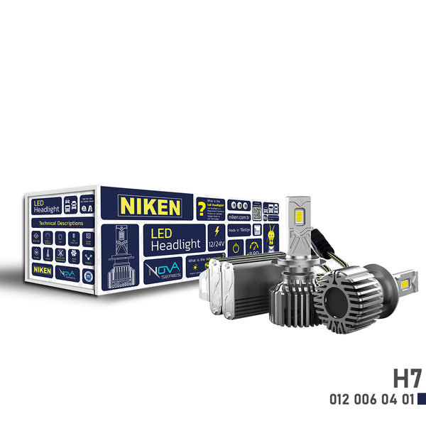 Диодни крушки Niken H7 НОВА СЕРИЯ - 2 бр./к-т, 12V