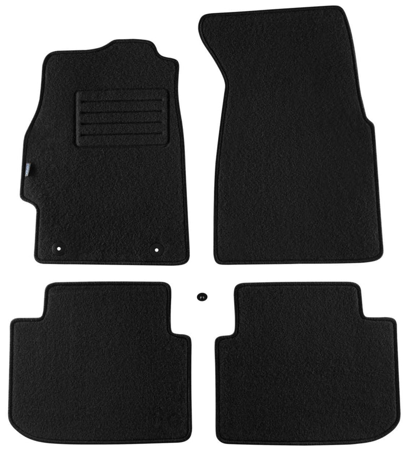 Мокетни стелки Petex за Honda Civic (1999-2001), 3 врати – 4 части, черни, Rex