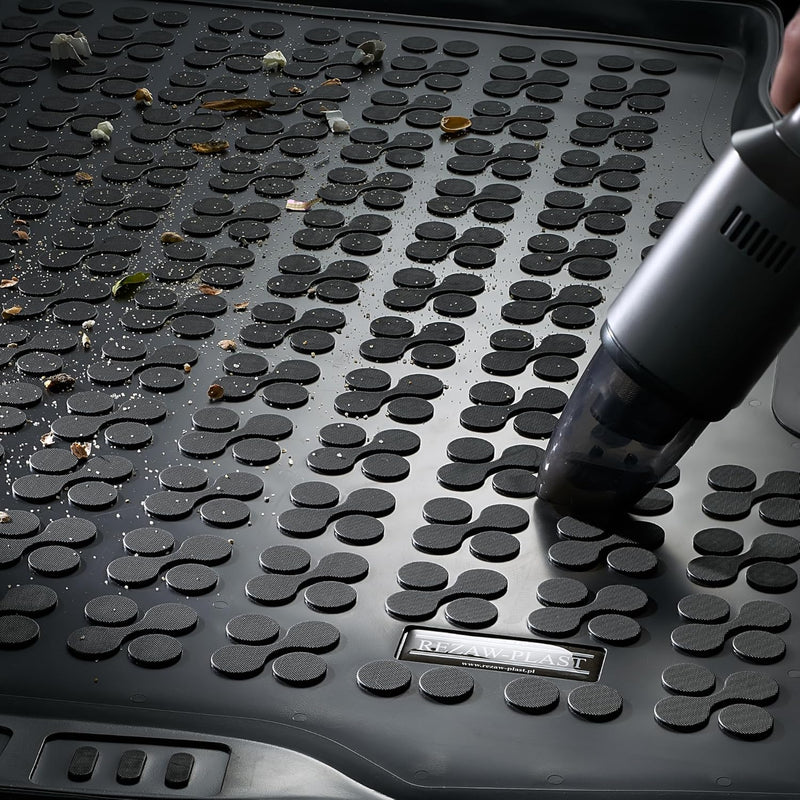 Гумена стелка за багажник Rezaw-Plast за Toyota RAV4 PHEV AWD (2020+) / Suzuki Across PHEV (2020+), с малка резервна гума, черна