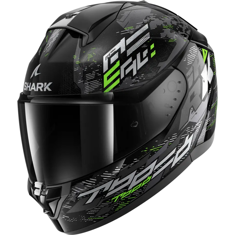 КАСКА SHARK RIDILL 2 GLOSS BLACK/GRAY/GREEN