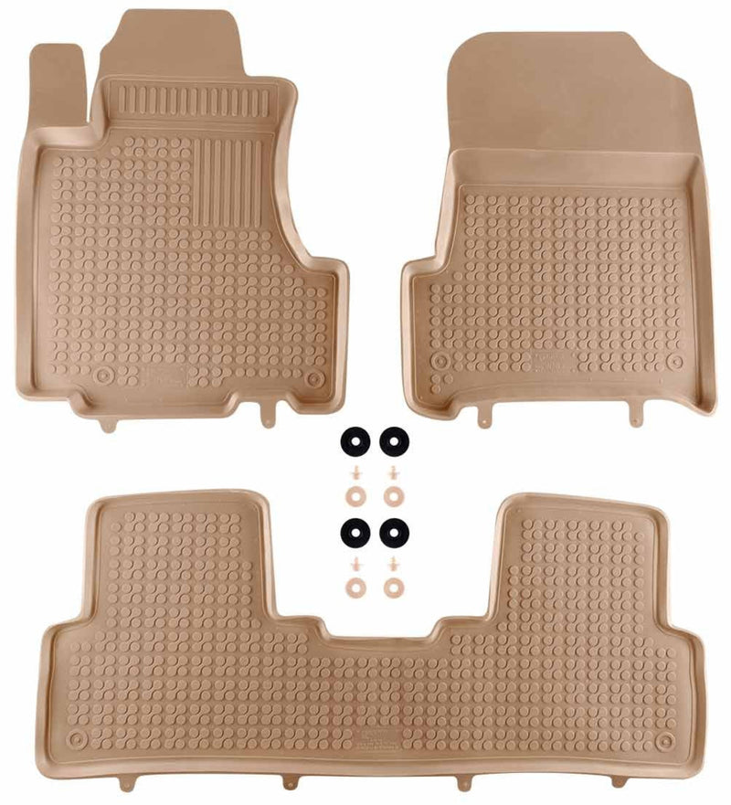 Гумени стелки Rezaw-Plast за Honda CR-V (2007-2012) бежови тип леген