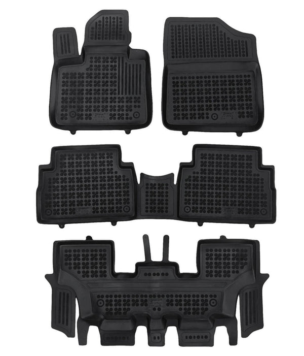 Гумени стелки Rezaw-Plast за Hyundai Santa Fe Hybrid 7 места (2020+) тип леген