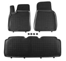 Гумени стелки Rezaw-Plast за Tesla Model S (2012+) – 3 части, черни