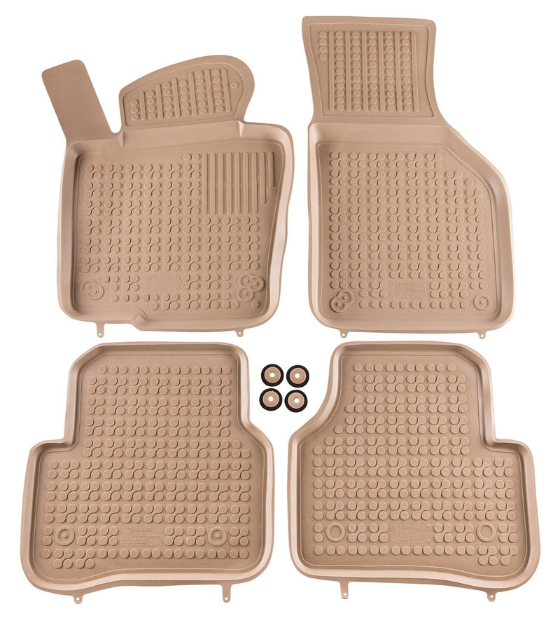 Гумени стелки Rezaw-Plast за VW TIGUAN (2007-2016) - тип леген бежови