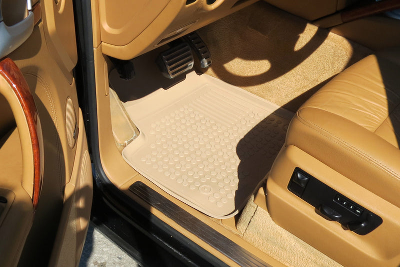 Гумени стелки Rezaw-Plast за VW Touareg (2002-2010) бежови тип леген