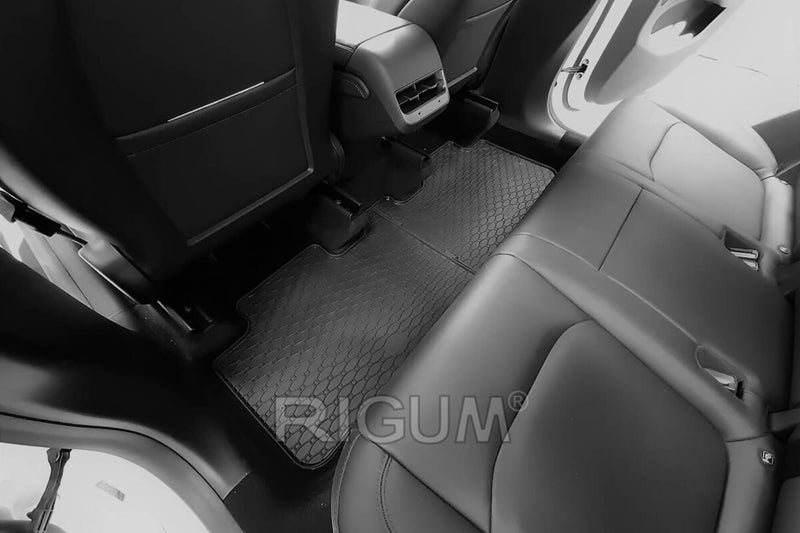 Гумени стелки Rigum за Tesla Model Y (2021+) – 4 части, черни