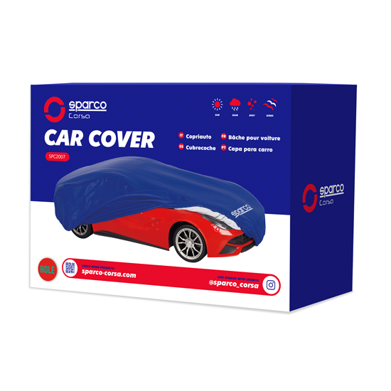 Премиум авто покривало 4 сезона SPARCO L– защита и комфорт през цялата година