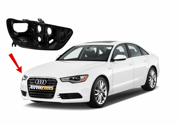 Десен корпус за ксенонови фарове Audi A6 C7 (2011-2015)