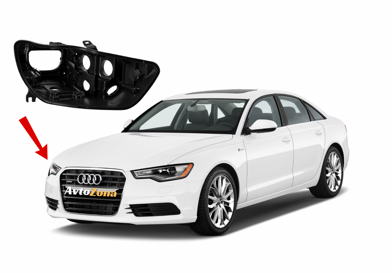 Десен корпус за ксенонови фарове Audi A6 C7 (2011-2015)