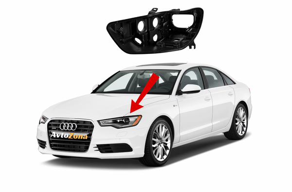 Ляв корпус за ксенонови фарове Audi A6 C7 (2011-2015)