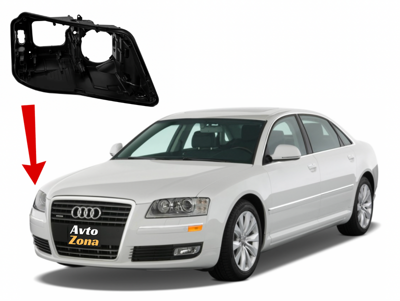 Десен корпус за ксенонови фарове Audi A8 (2010-2013)