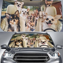 Чадър за предно стъкло - сенник (голям) - 140см х 75см (Кучета)