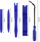 Комплект инструменти за вадене премахване на щипки / кори от 6 части