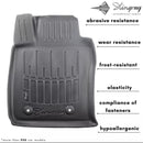 3D Гумени стелки Stingray за Mercedes-Benz GL X164 (2006-2012) 5 части