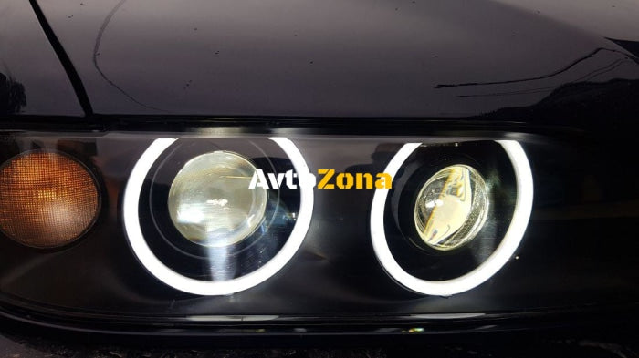 Ангелски Очи Лайтбар Дизайн за BMW E36 / E38 / E39 - Бял цвят - Avtozona