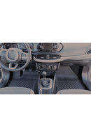 3D Гумени стелки Sahler за Fiat Egea Sedan (2015+), 5 части, черни
