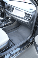 3D Гумени стелки Sahler за Kia Rio (2017+), 5 части, черни