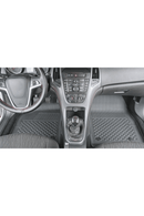 3D Гумени стелки Sahler за Opel Astra J Sedan (2012–2019), 5 части, черни