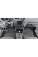 3D Гумени стелки Sahler за Volkswagen Polo (2010–2017), 5 части, черни