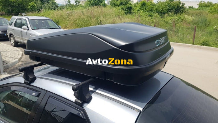 АВТОБОКС JUNIOR EASY 145X94X40CM С 85 MM КРЕПЕЖИ С КЛЮЧ 420 ЛИТРА - ЧЕРЕН ГЛАНЦ - Avtozona