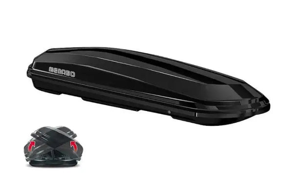 Автобокс Menabo DIAMOND 500 Black DUO черен гланц - Avtozona