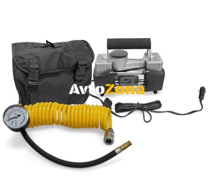 ДВУЦИЛИНДРОВ КОМПРЕСОР ЗА ГУМИ 12V - 1021 - Avtozona