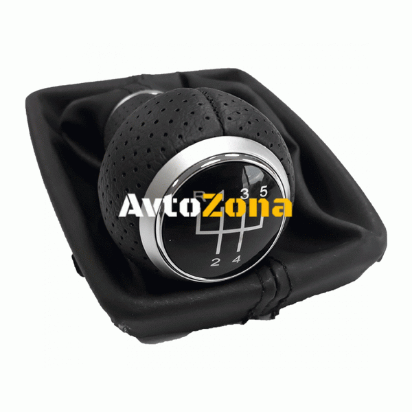 Топка за скоростен лост с маншон подходяща за Audi A4 08-17 с 5 скорости - Avtozona
