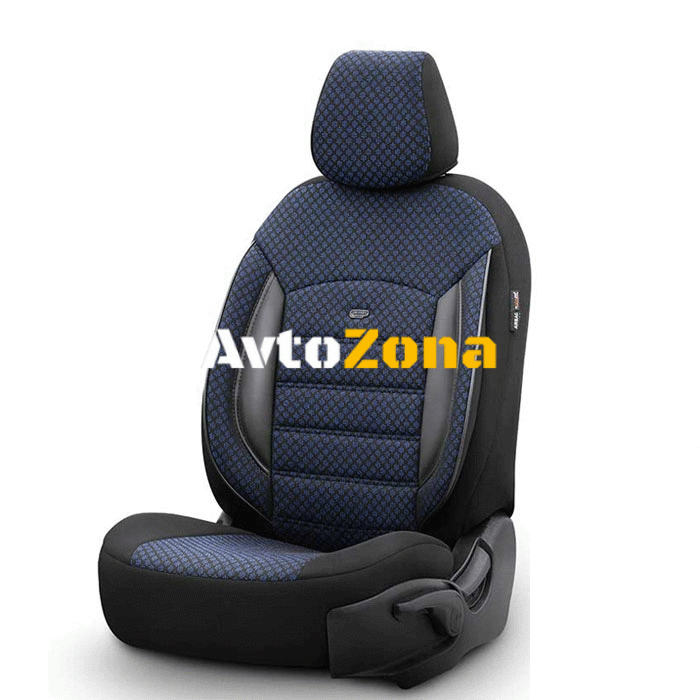 Тапицерия за седалки Спорт Плюс - Синьо - Avtozona