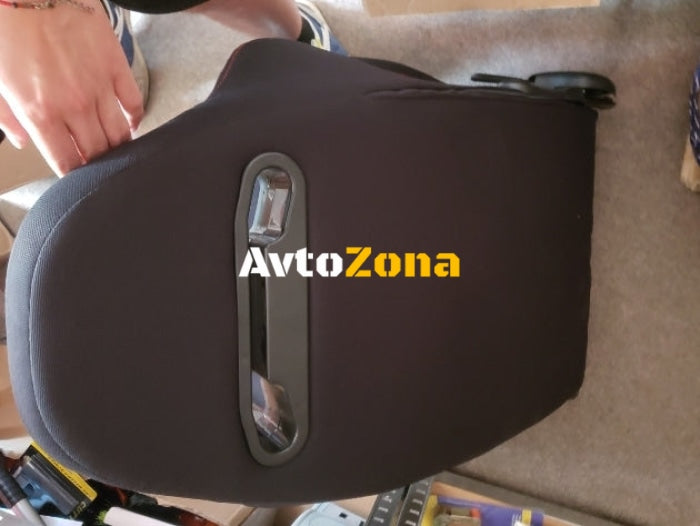 Спортни седалки за МПС – Черни с червен конец 2бр. в к-т - Avtozona