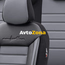 Тапицерия за седалки Комфортлайн - Черно/Сиво - Avtozona