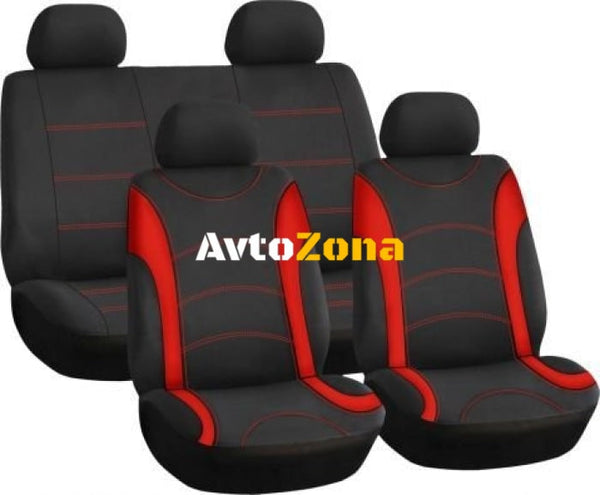 Тапицерии за седалки HY - Червен цвят - Avtozona