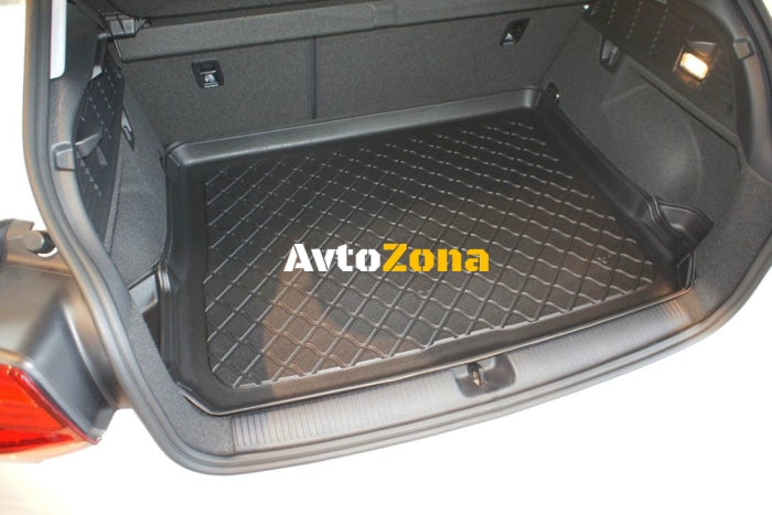 Гумирана стелка за багажник за Audi Q2 (GA) (2016 + ) - on adjustable boot floor in upper position (flat loading
