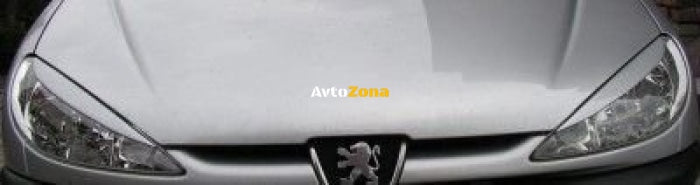 Вежди за фаровете PEUGEOT 206 - черни - Avtozona