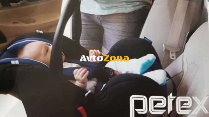 Бебешко столче за кола с дръжка Junior - Bambini - лилав цвят - Avtozona