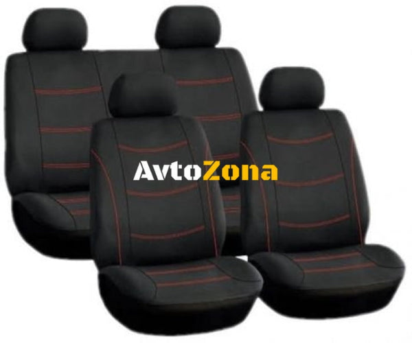 Тапицерии за седалки HY - Червен кант - Avtozona
