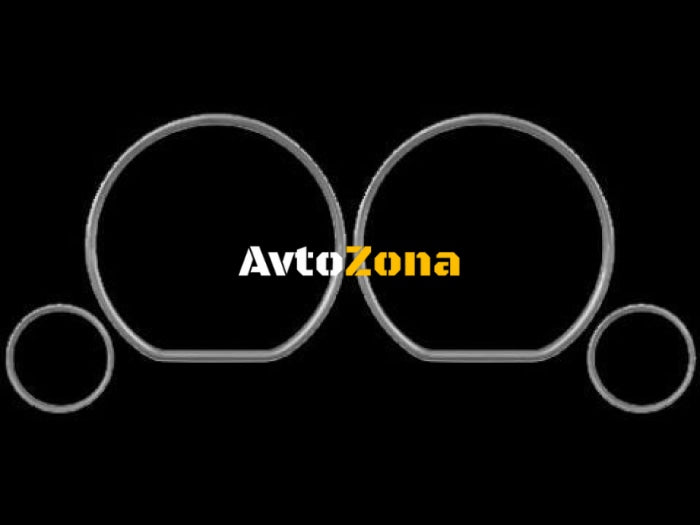 Рингове за табло за Голф 3 / Венто / Сеат Ибиза - хром - Avtozona