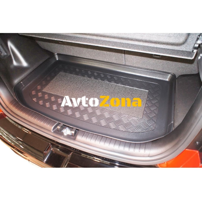 Анти плъзгаща стелка за багажник за Kia Soul (2014 + ) 5 doors - Up models with adjustable floor tray - Avtozona