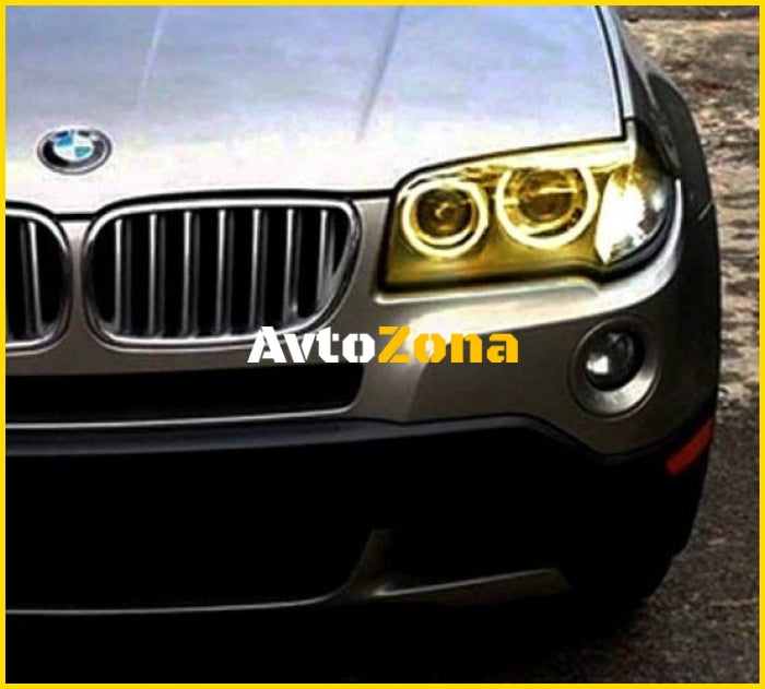 Ангелски Очи CCFL за BMW X3 E83 (2004-2007) - Жълт цвят - Avtozona