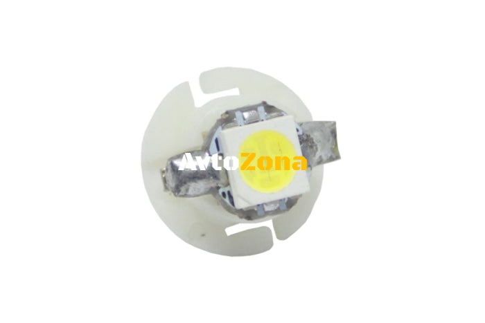 Диодна крушка тип B8.4D 12V / 2W с 1smd 5050 - бяла - Avtozona