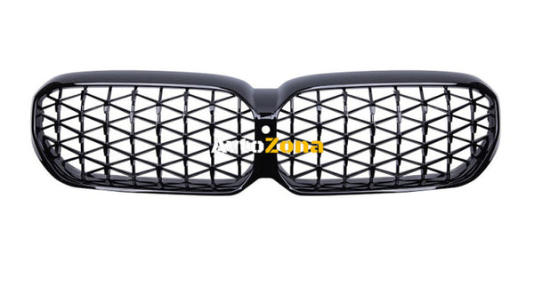 Бъбреци Решеткa за BMW 5-та серия G30 G38 525i 530i 540i 2020 + Facelift Фейслифт LCI Diamond Style Черен Гланц - Avtozona