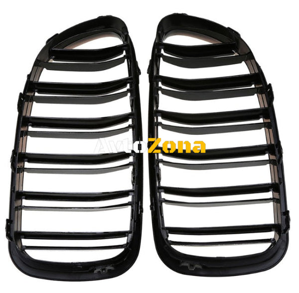 Бъбреци Решетки За БМВ BMW F10 F11 Черен Гланц Лак М5 Тип След 2010 - Avtozona