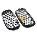 Бъбреци Решетки за BMW X5 E70 / X6 E71 (2007-2013)Diamond Style Черен Гланц - Avtozona