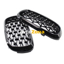 Бъбреци Решетки за BMW X5 E70 / X6 E71 (2007-2013)Diamond Style Черен Гланц - Avtozona