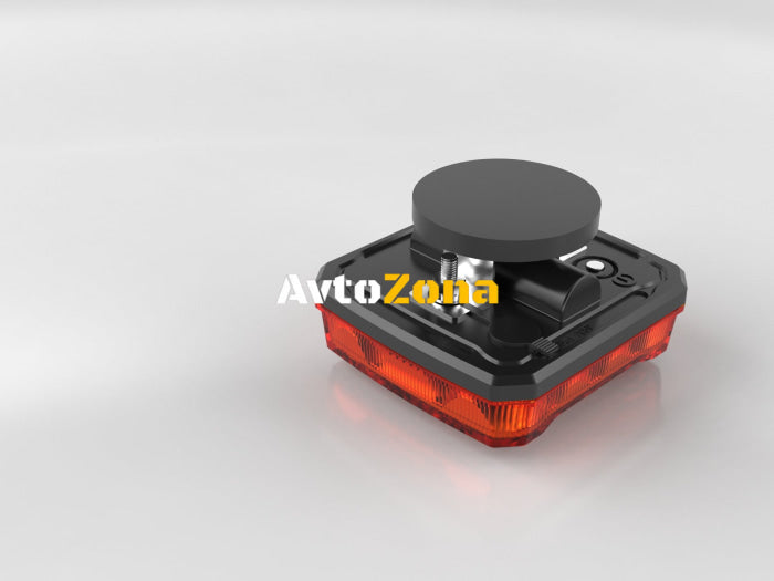 Безжични Wireless Аварийни Сигнални Блиц Светлини Лампи Маяк с Mагнит 12v 24v Лед Led Оранжеви с 12 режима на работа - Avtozona