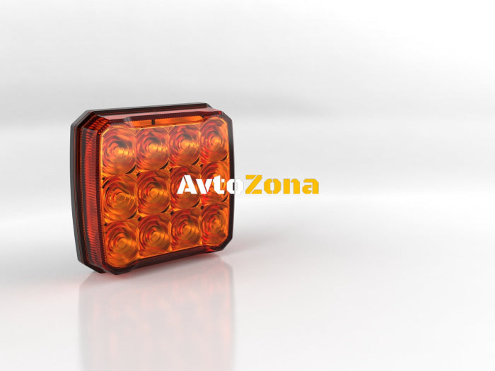 Безжични Wireless Аварийни Сигнални Блиц Светлини Лампи Маяк с Mагнит 12v 24v Лед Led Оранжеви с 12 режима на работа - Avtozona