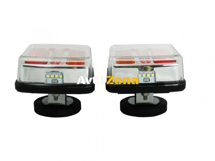 Безжични Wireless С Магнит 12V 24V Лед Led Стопове за Ремарке Каравана - Avtozona