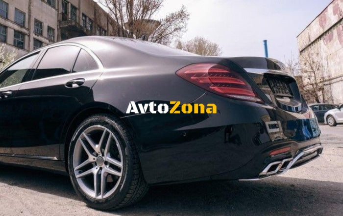 Боди Кит пакет за Mercedes W222 S-Class (2013-2020) - AMG S63 design пакет с накрайници - Avtozona